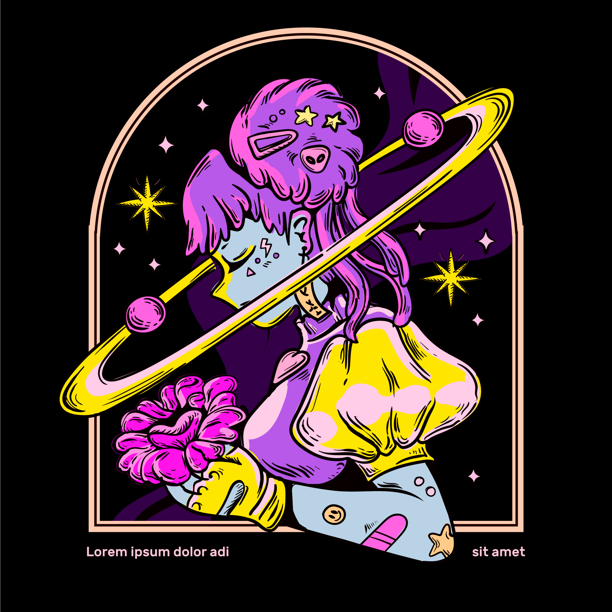 Anime Girl With Orbit